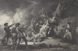 モンゴメリー将軍の死、ケベックの攻撃、1775年12月 作： Johan Frederik Clemens